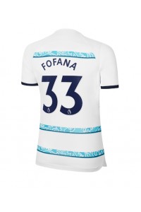 Chelsea Wesley Fofana #33 Fotballdrakt Borte Klær Dame 2022-23 Korte ermer
